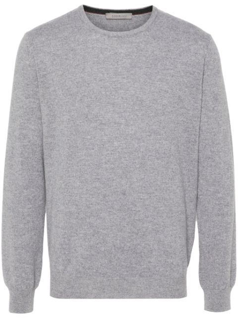 Corneliani logo-plaque sweater