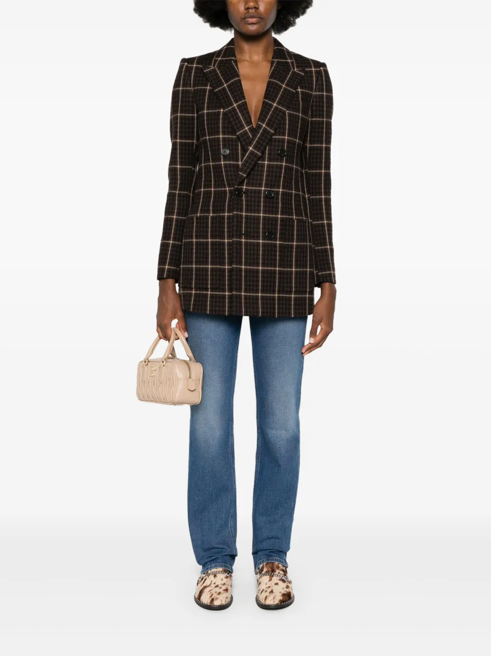 Valentino Garavani Jeans met logoplakkaat - Blauw