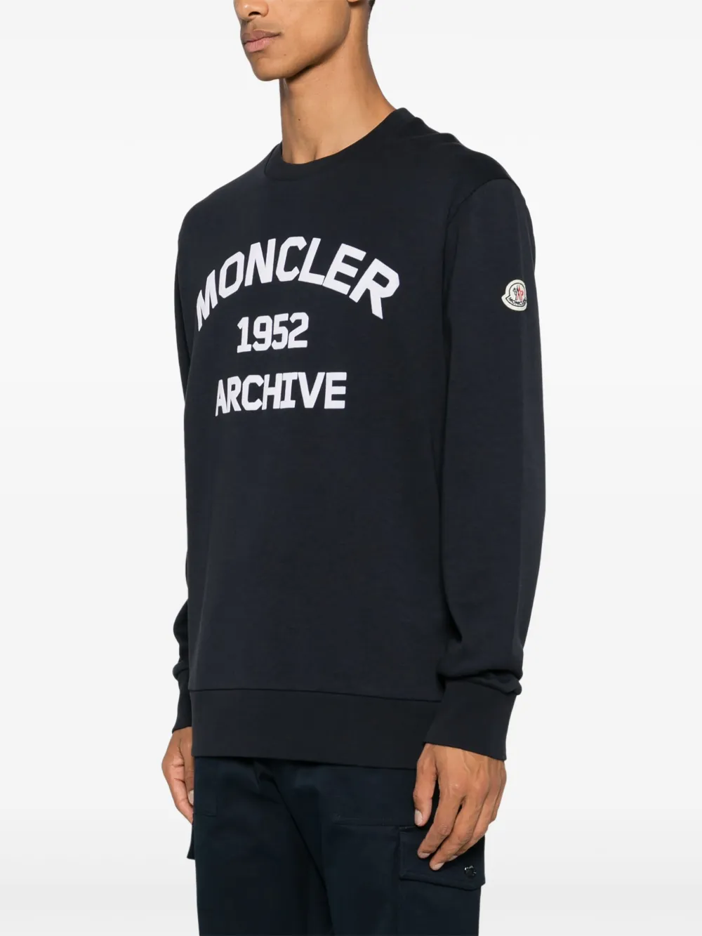 Moncler Sweater met logo Blauw