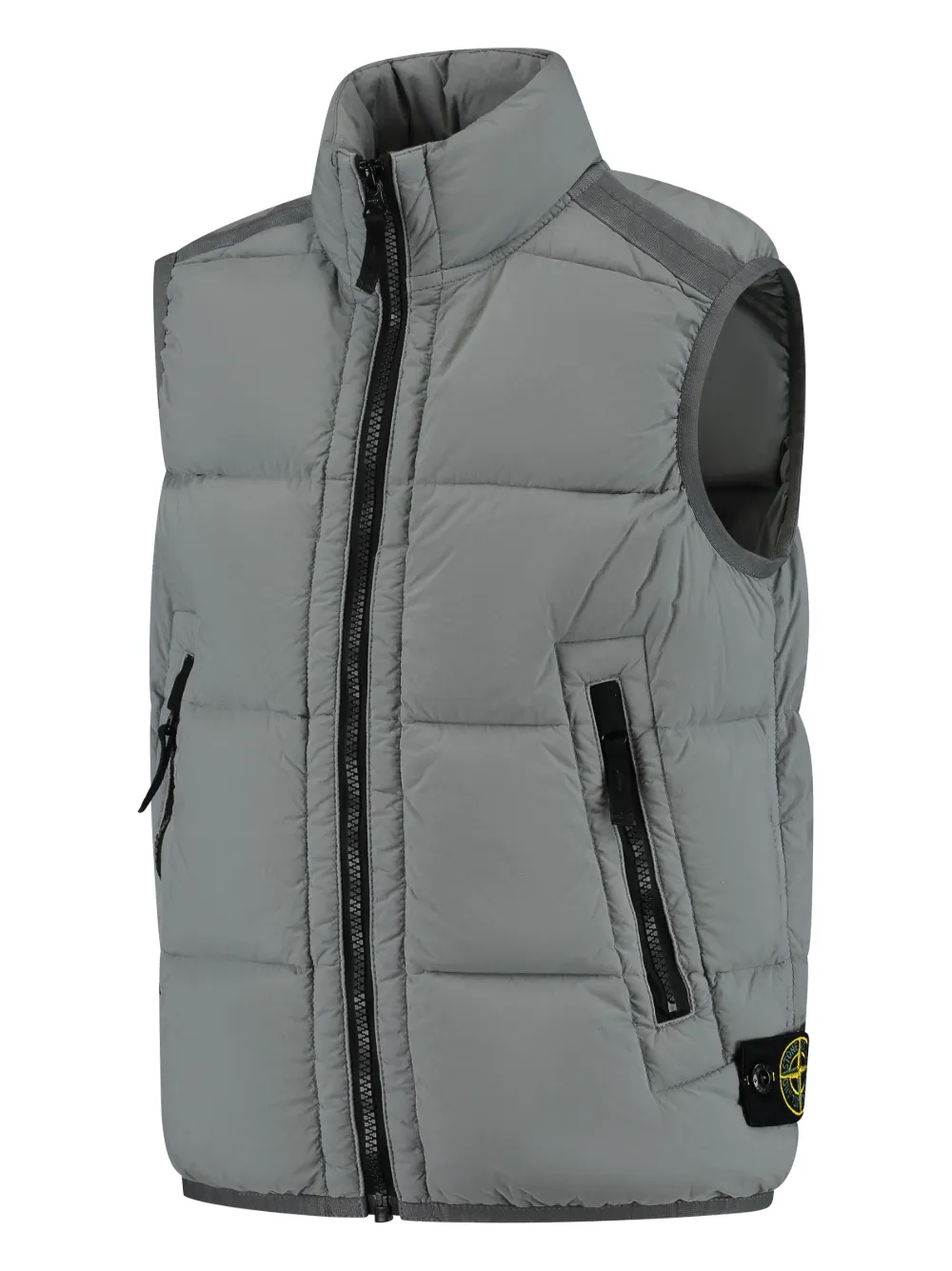 Stone Island Junior Gilet met Compass-logopatch Grijs