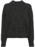 Peserico sequin-embellished sweater - Grey