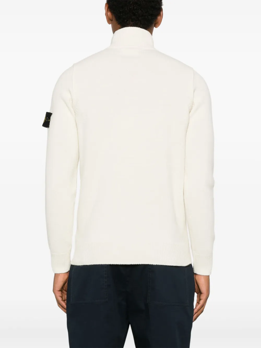Stone Island Trui met Compass-logopatch Wit