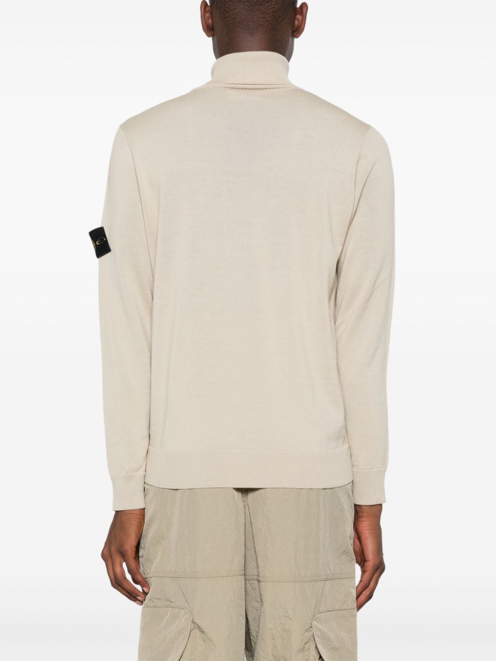 Shop Stone Island Compass-badge Sweater In Neutrals