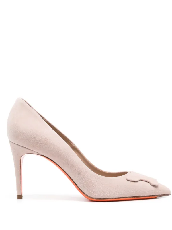 Santoni 85mm Santoni Sibille Pumps in Neutrals