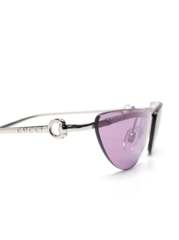 Gucci Eyewear オーバルフレーム サングラス | シルバートーン