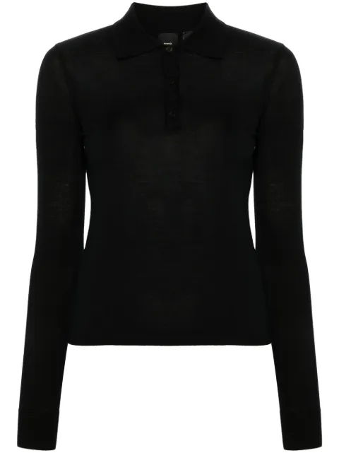 PINKO Liquoroso polo top