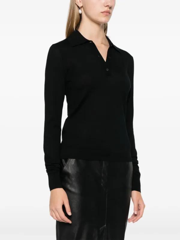 【関税&送料込】Pinko Top Black PINKO Liquoroso Polo Top | Black | FARFETCH