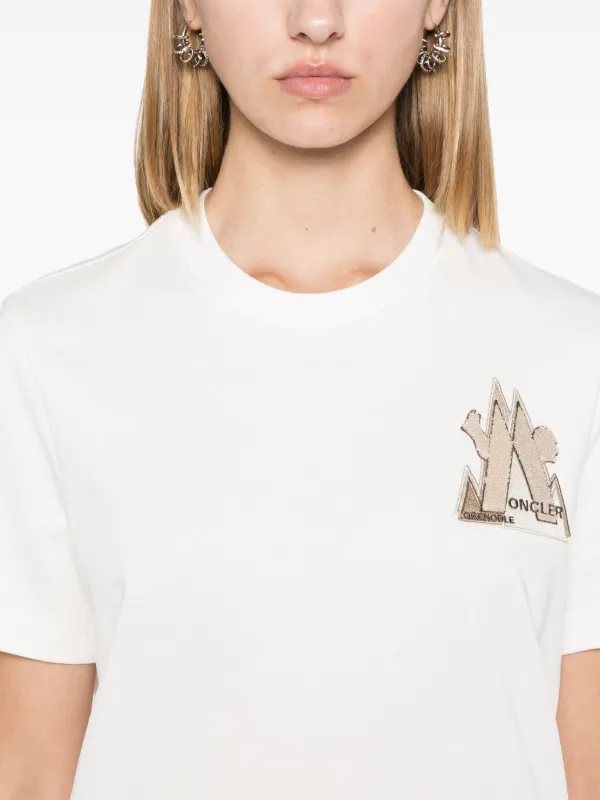 Moncler Grenoble mountain-logo T-shirt | White | FARFETCH