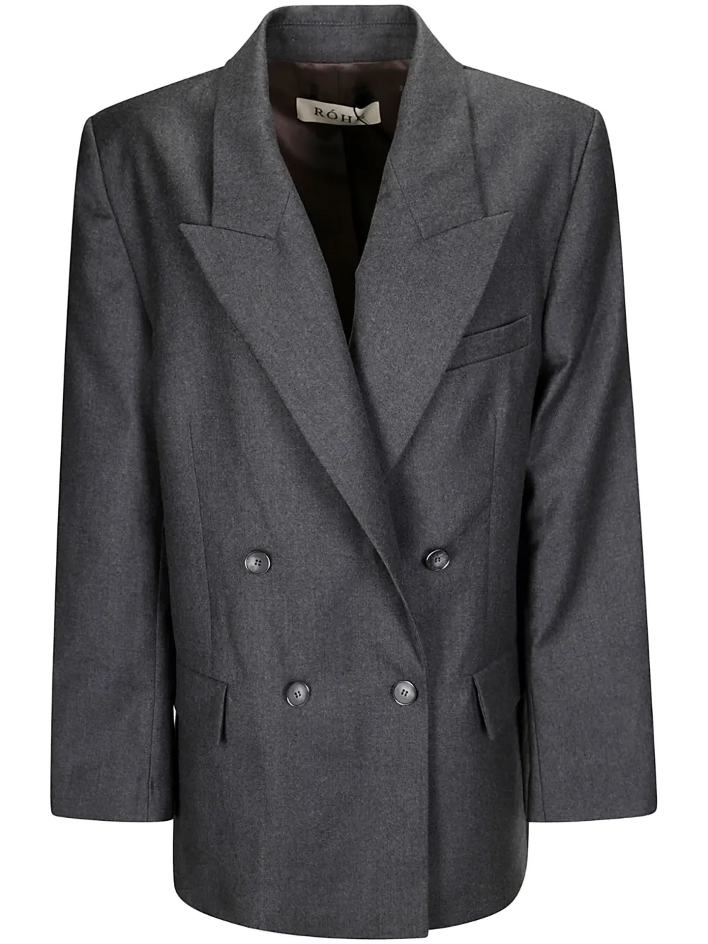 Róhe double-breasted tailored blazer | Grey | Image 1