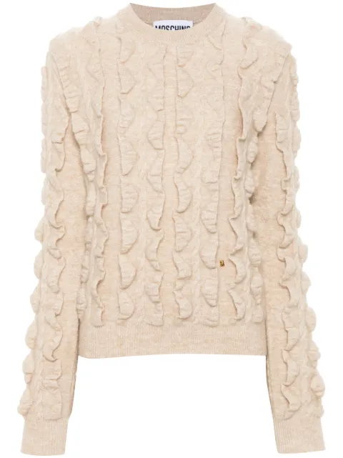 Moschino logo-plaque sweater