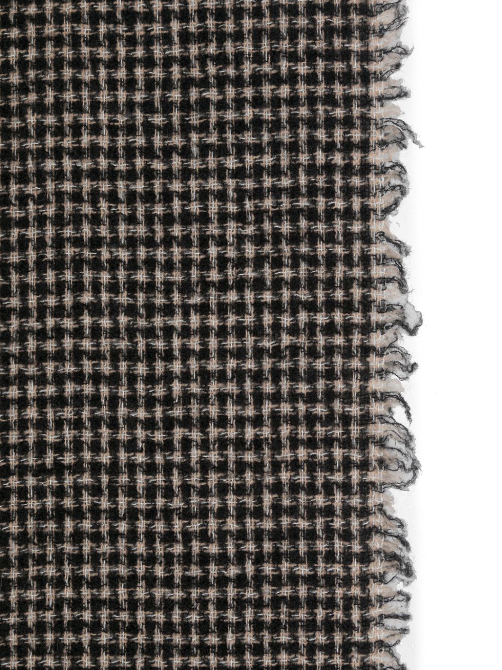 Shop Faliero Sarti Checked Scarf In Black