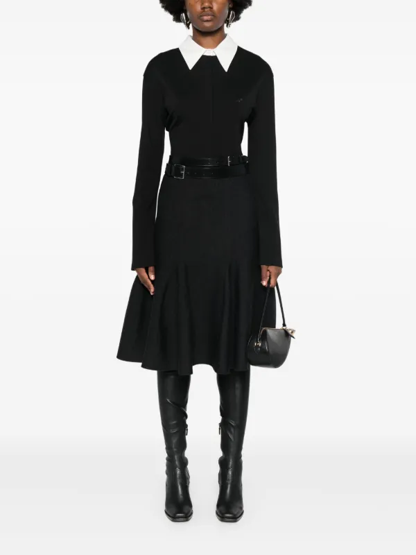 Alaïa Jupe mi-longue à Godets | Gris | FARFETCH CM