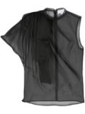 Genny sheer blouse - Black