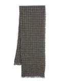 Faliero Sarti checked scarf - Black