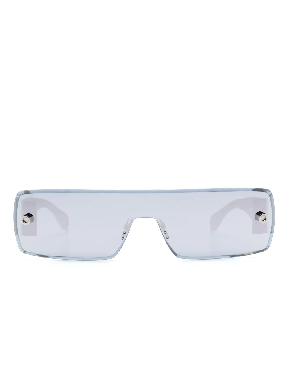 Alaïa lentes de sol con armazón estrecha | plateado | Image 1