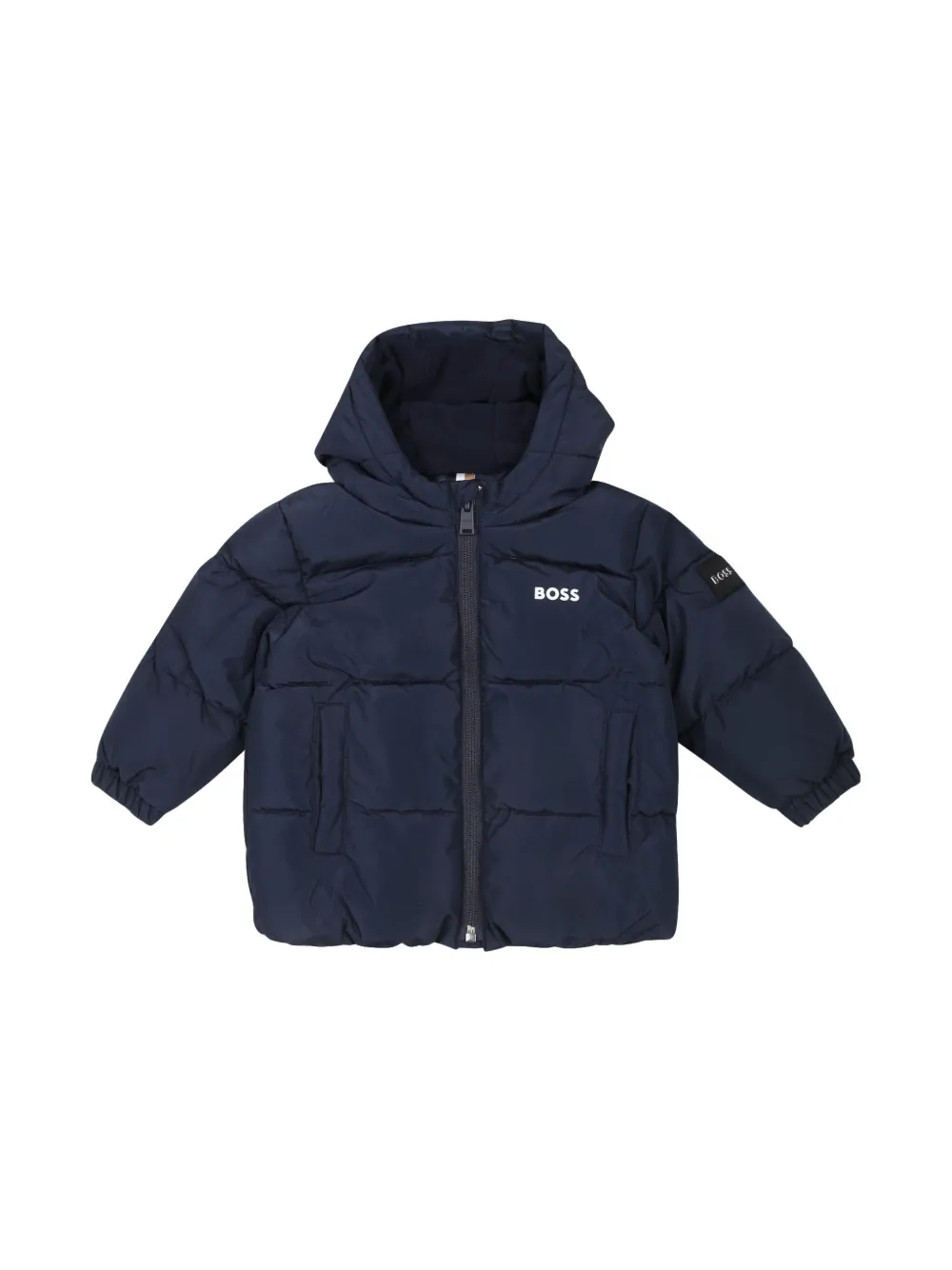 Bosswear Logo-print Padded Jacket In Blue