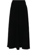 Kiton crepe midi skirt - Black