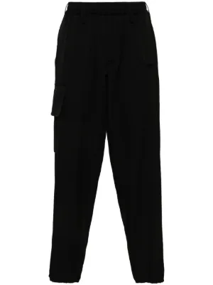 Yohji Yamamoto ワイドパンツ | ブラック | FARFETCH JP