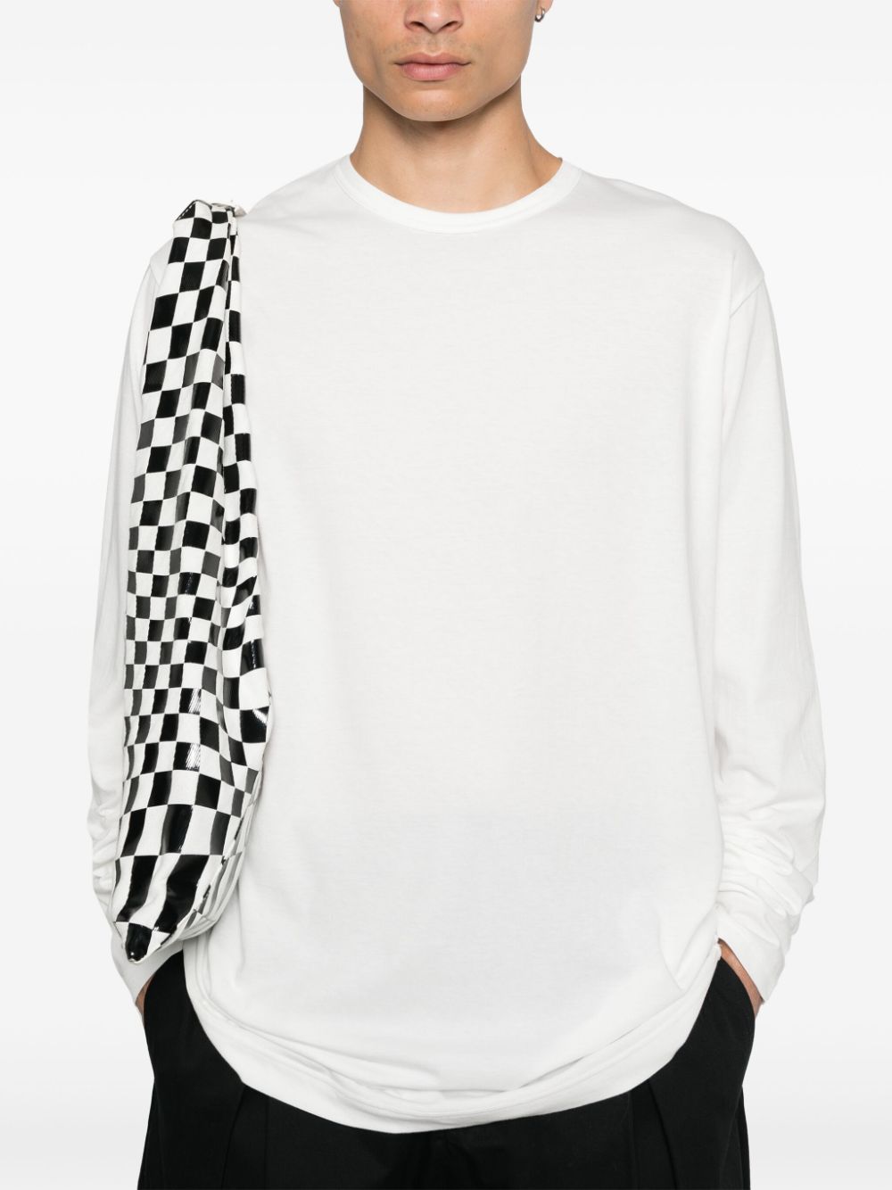 Shop Yohji Yamamoto Cotton T-shirt In White