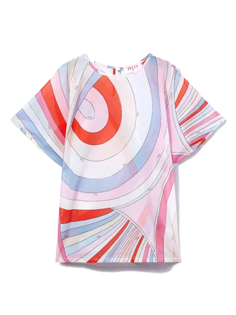 PUCCI Junior vestido con estampado Iride