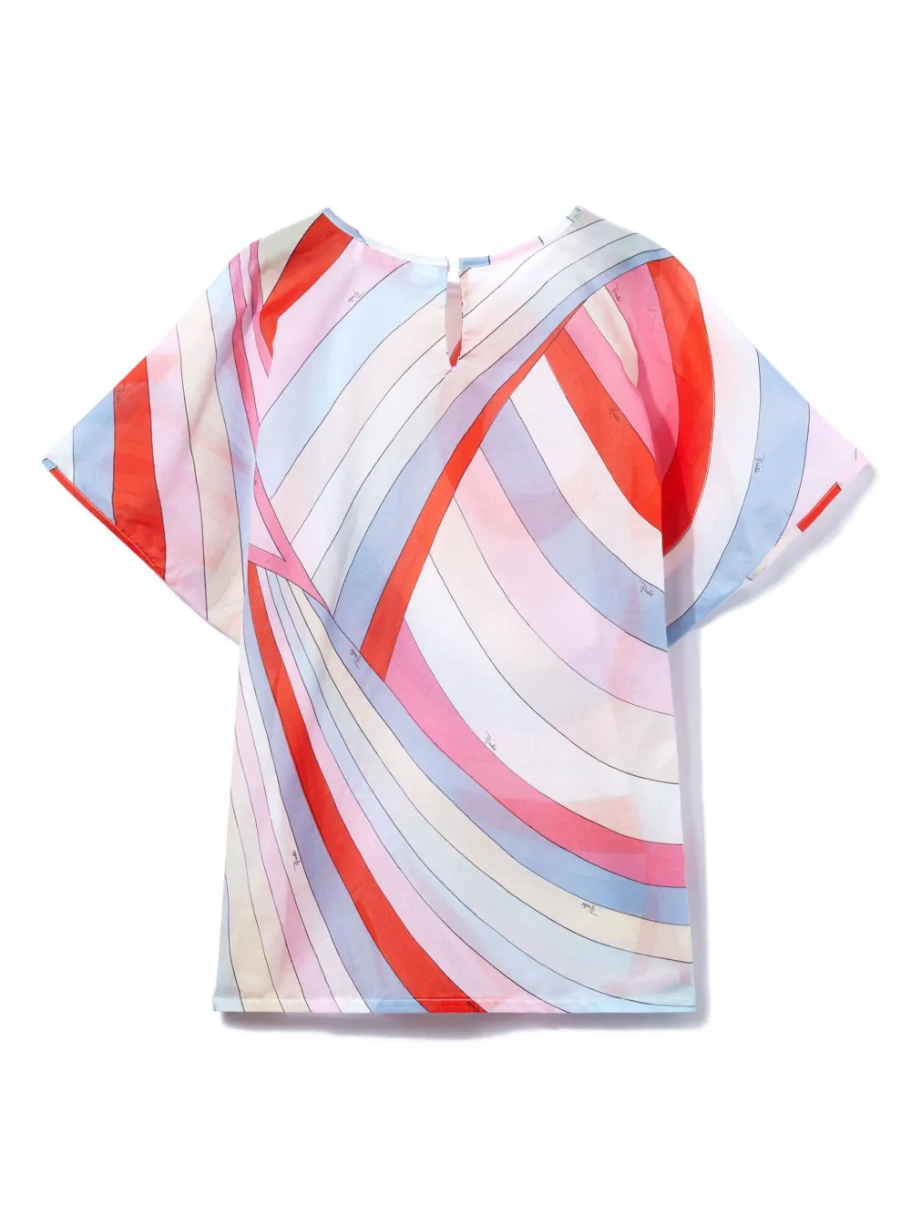 puccijunior PUCCI Junior Katoenen jurk met Iride-print - Roze