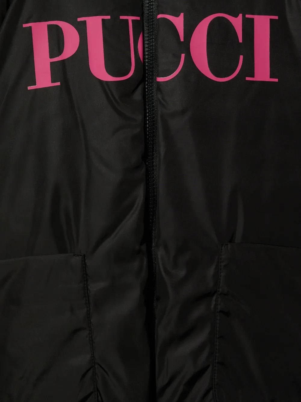 PUCCI JUNIOR LOGO-PRINT PUFFER JACKET
