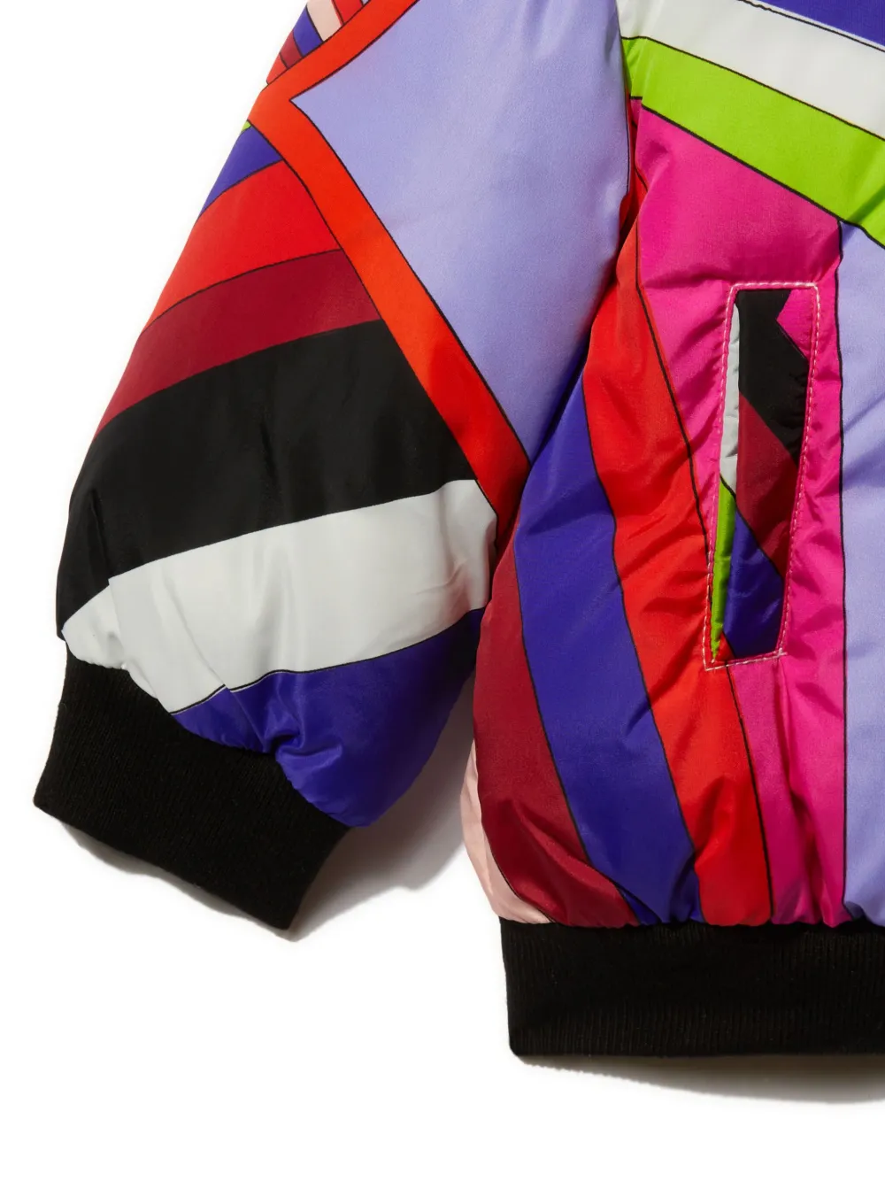 PUCCI Junior Donsjack met paardenprint Roze