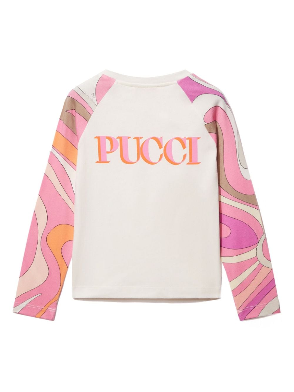 PUCCI Junior Marmo-print cotton T-shirt - Roze