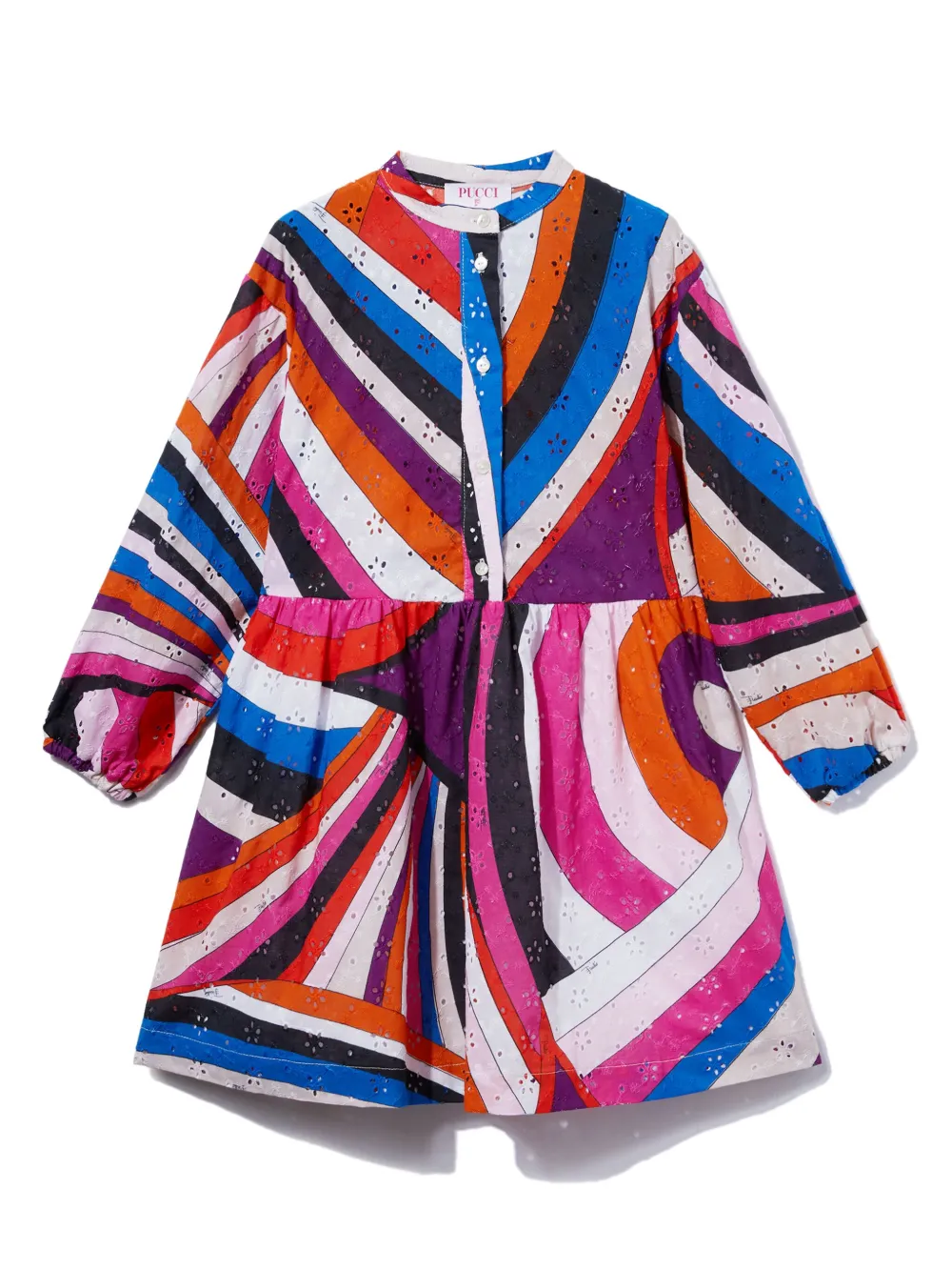 PUCCI JUNIOR IRIDE-PRINT DRESS