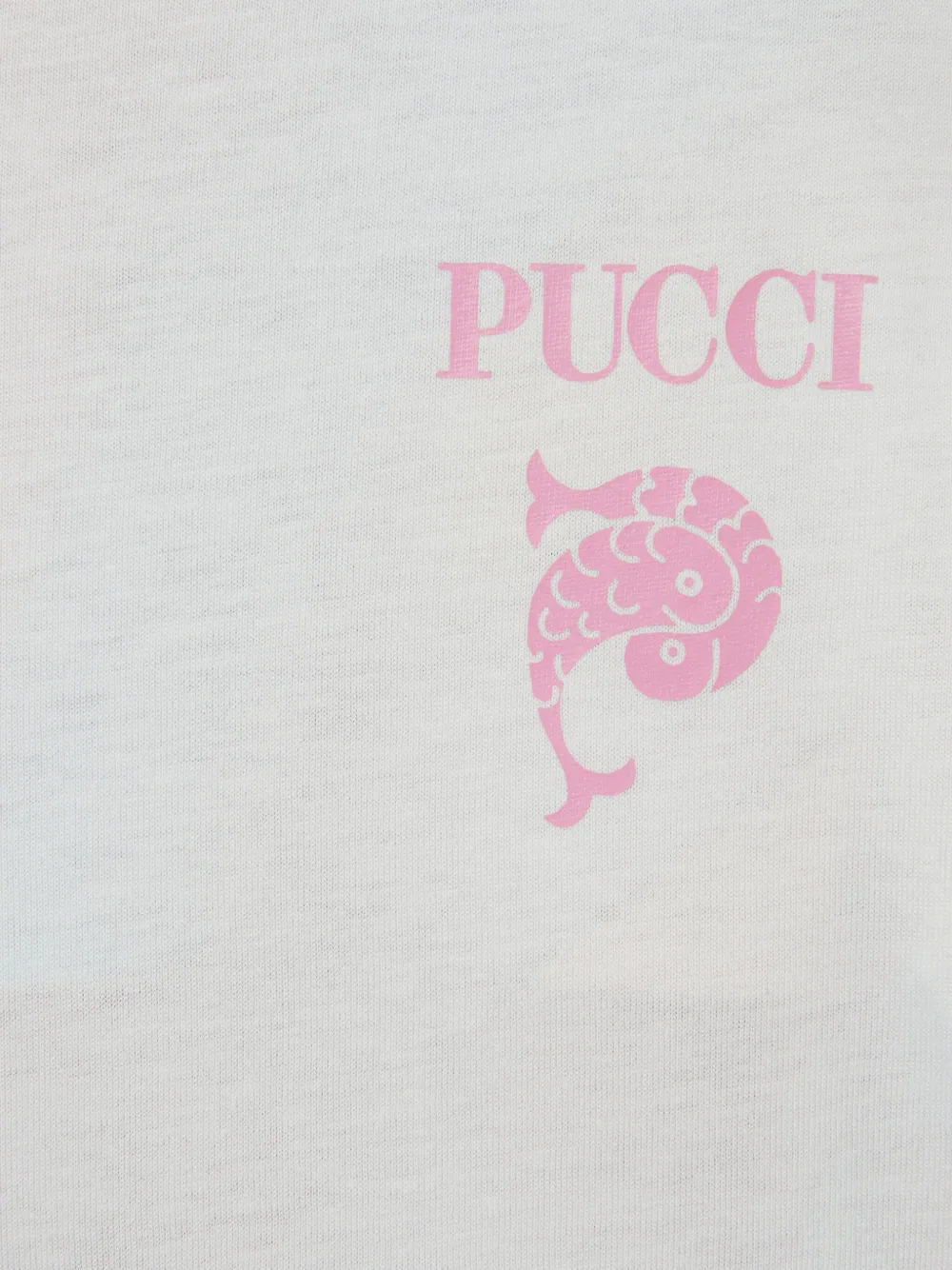 Shop Pucci Junior Iride-print Cotton T-shirt In White