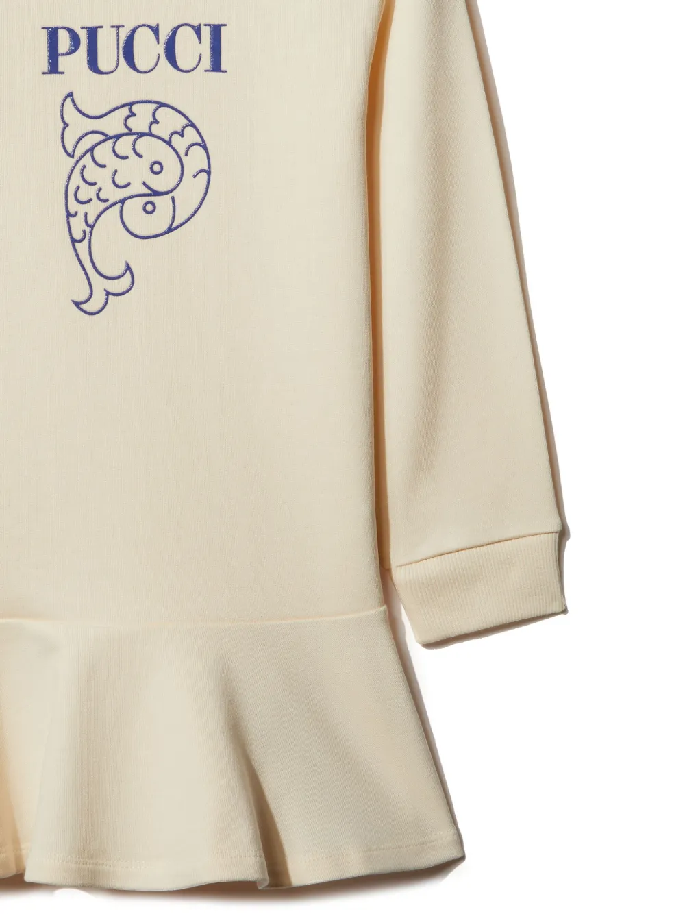 PUCCI Junior Jurk met logoprint Wit