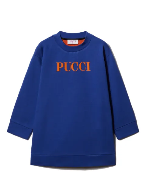 PUCCI Junior logo-print cotton dress