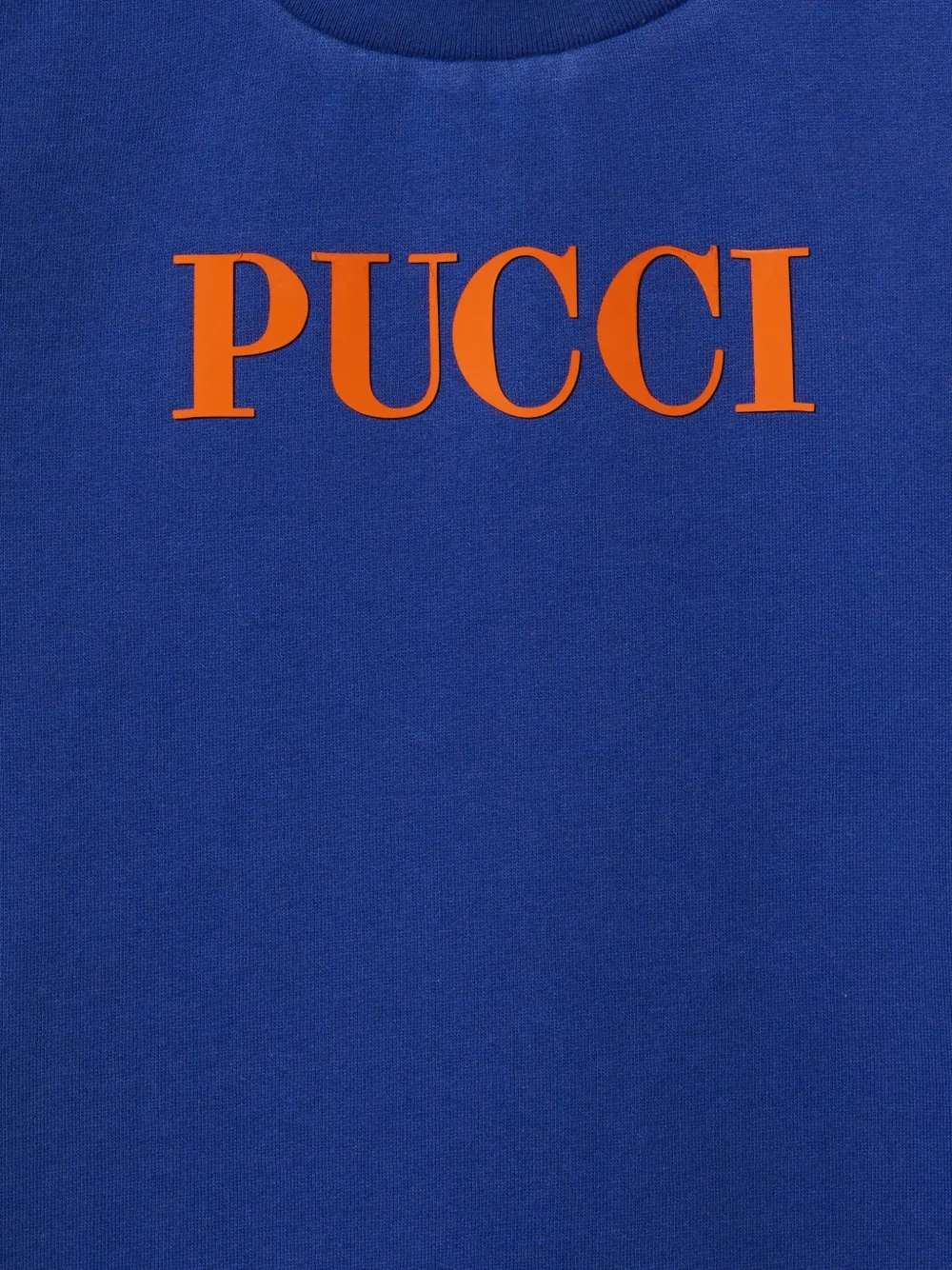 PUCCI Junior Jurk met logoprint Blauw