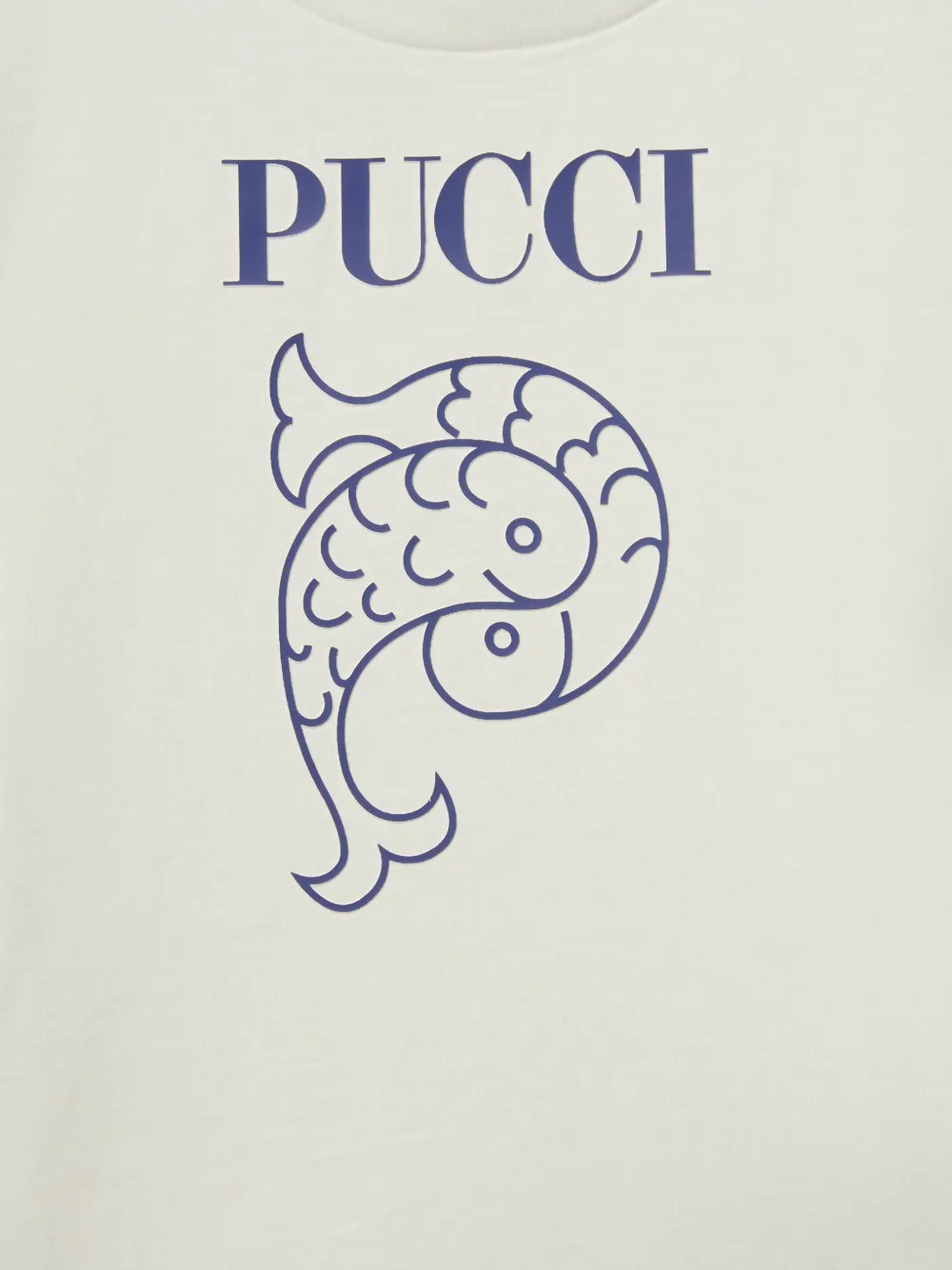 PUCCI Junior Katoenen T-shirt met logoprint Wit