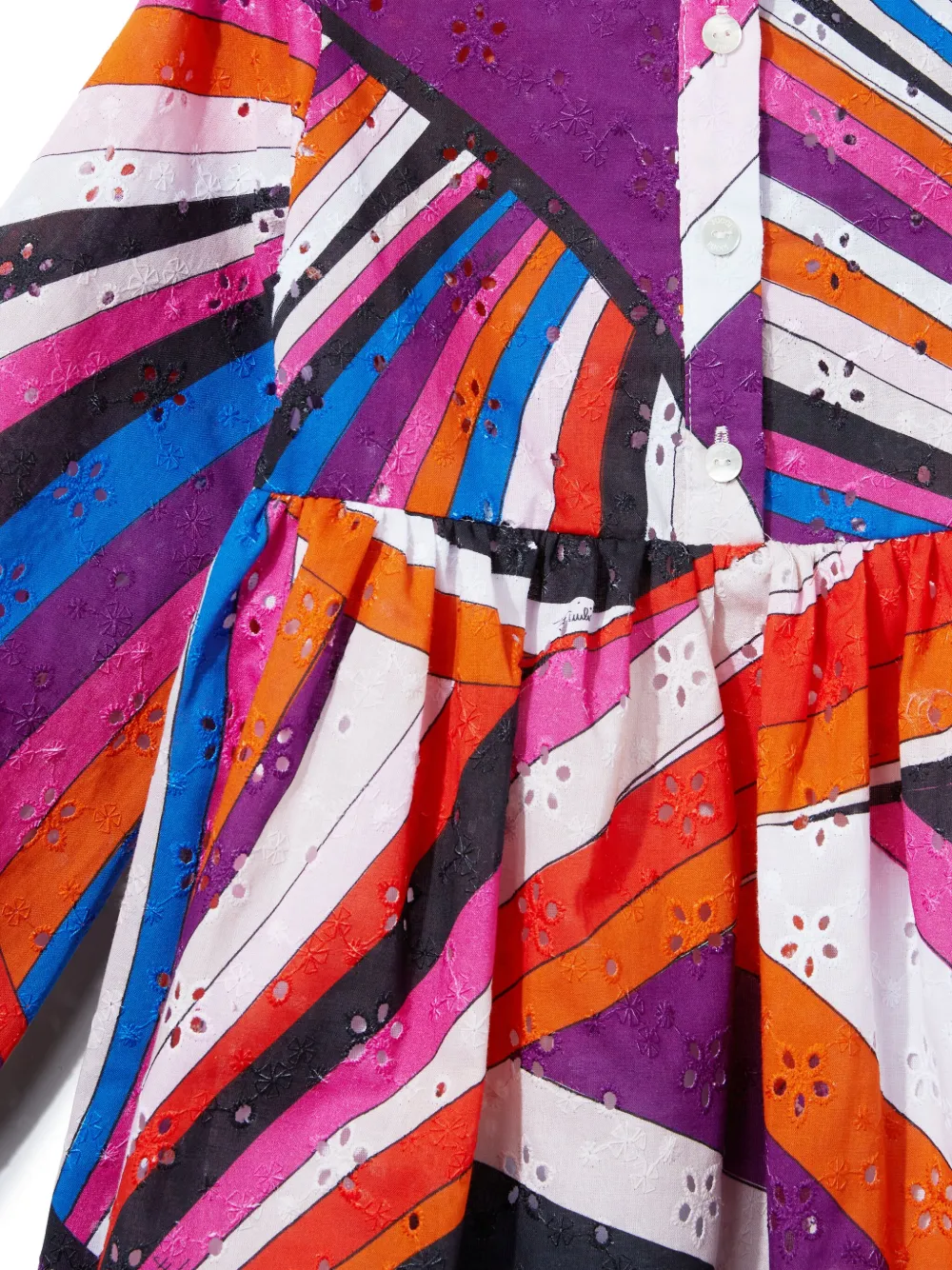 PUCCI Junior Jurk met abstracte print Paars