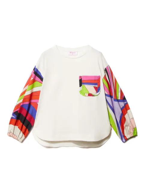 PUCCI Junior Iride-print cotton T-shirt