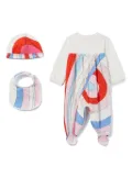 PUCCI Junior Iride-print babygrow set - White