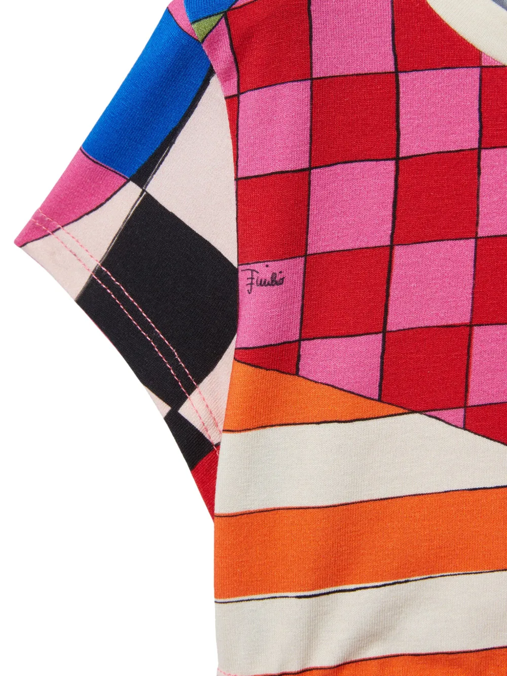 PUCCI Junior T-shirt met Giardino-print Roze
