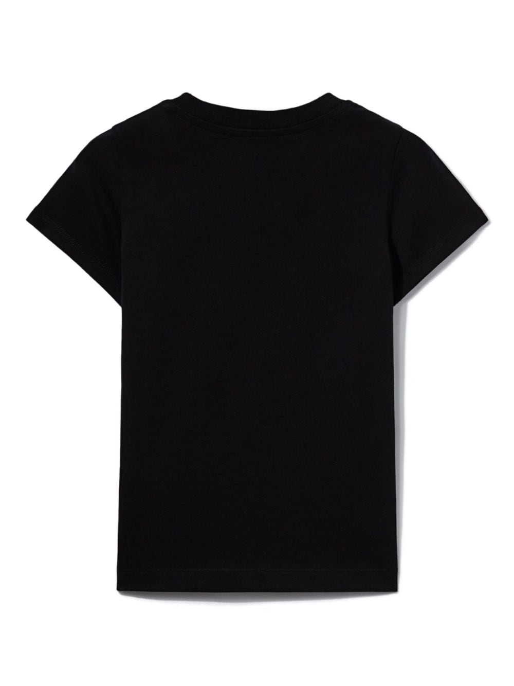 Shop Pucci Junior Embroidered-logo Cotton T-shirt In Black