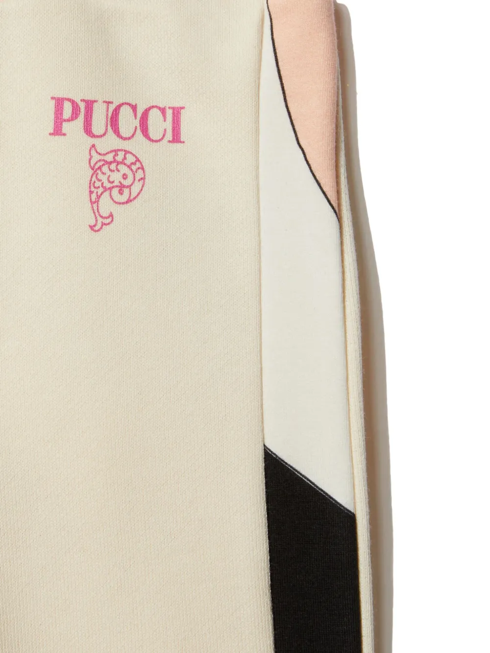 PUCCI Junior Gestreepte trainingsbroek Wit