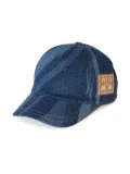 PUCCI Junior Marmo-print denim cap - Blue