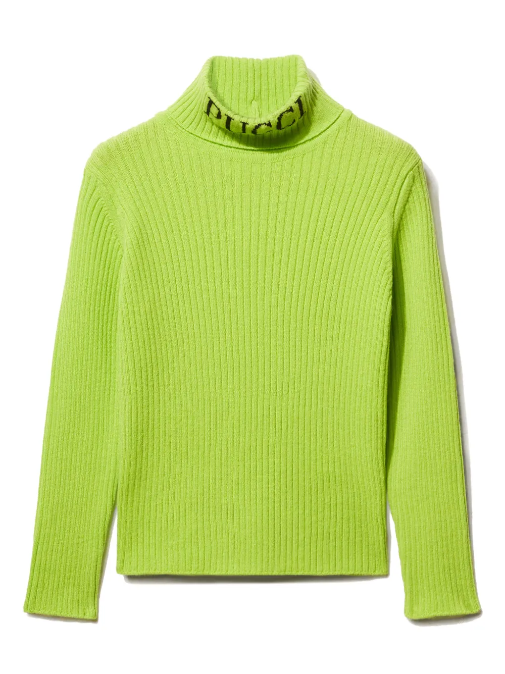 PUCCI Junior suéter con logo en intarsia | verde | Image 1
