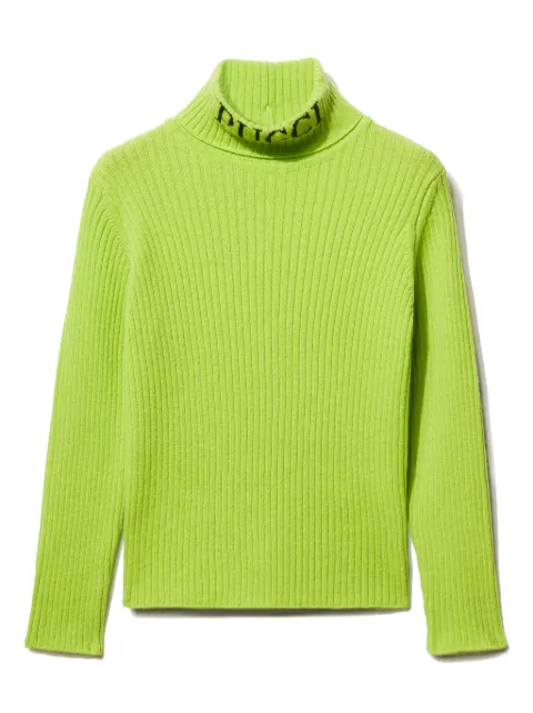 PUCCI Junior logo-intarsia jumper