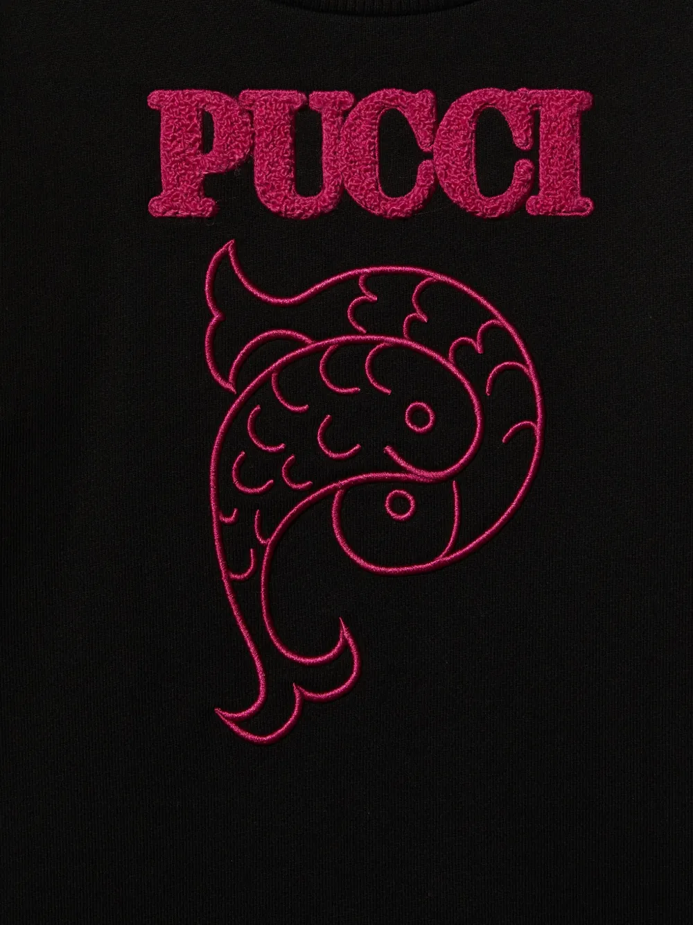 PUCCI Junior Jurk met geborduurd logo Zwart