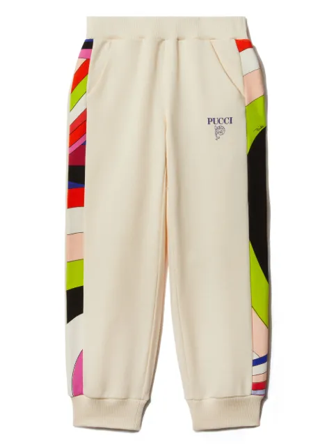 PUCCI Junior Iride print jogging trousers