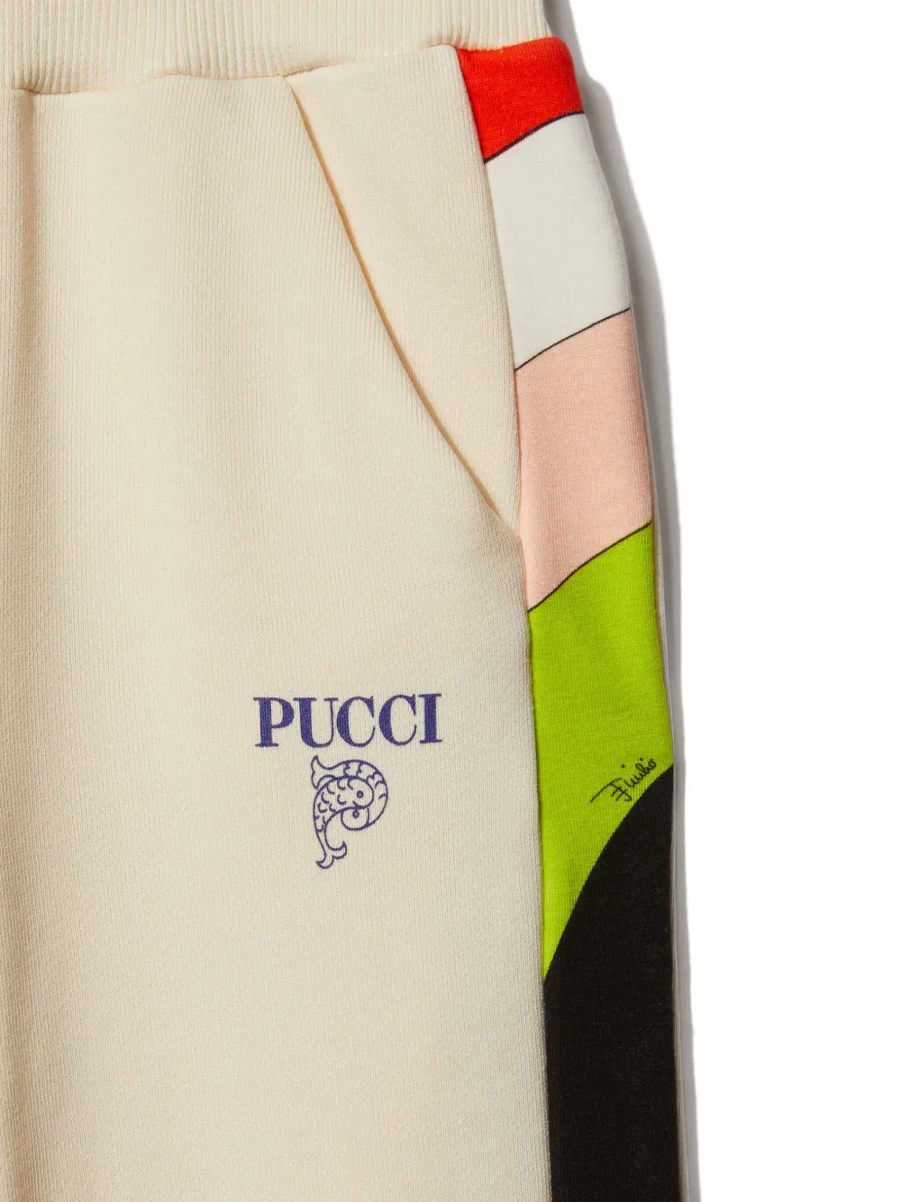 PUCCI JUNIOR IRIDE PRINT JOGGING TROUSERS