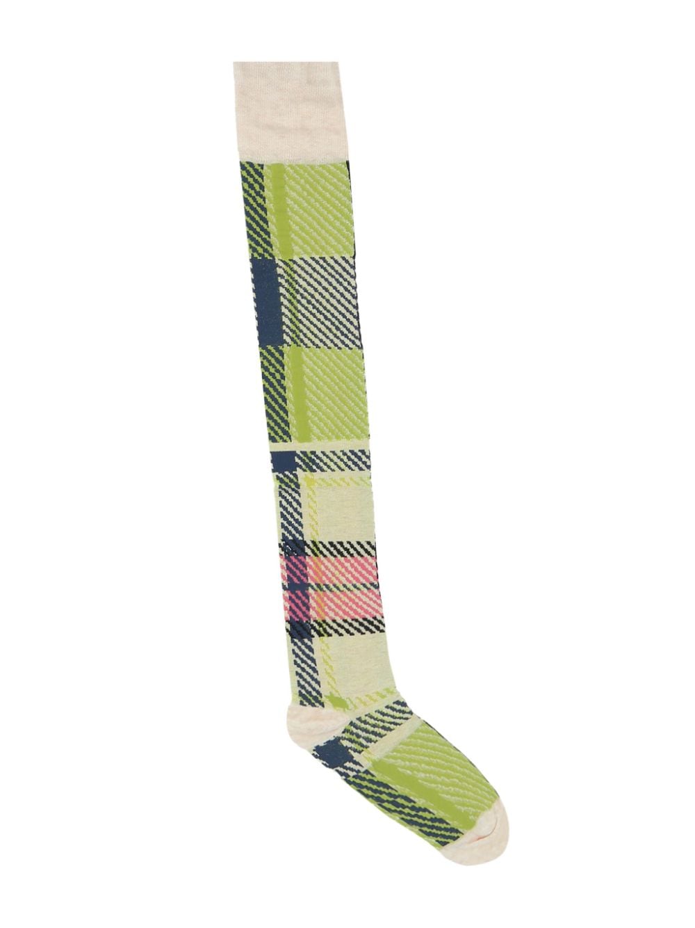 Vivienne Westwood embroidered-tartan socks - Beige