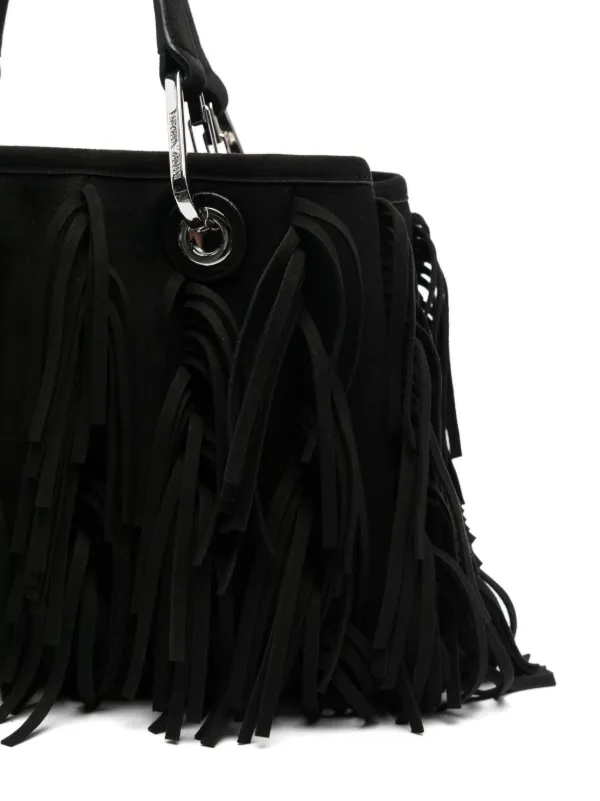 当季大流行 MyEA Small Armani Emporio Tote FARFETCH | Black | Bag ニット/セーター