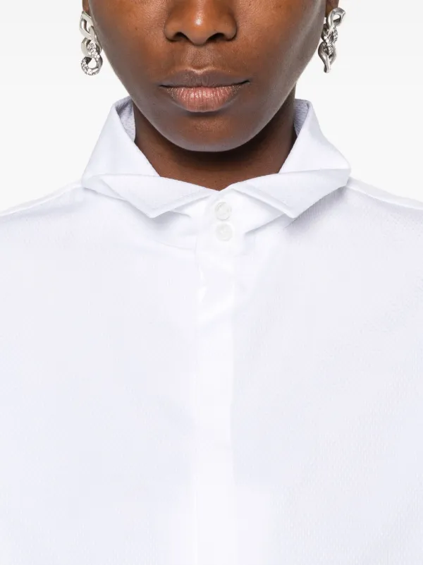 MM6 Maison Margiela Jacquard Shirt | White | FARFETCH