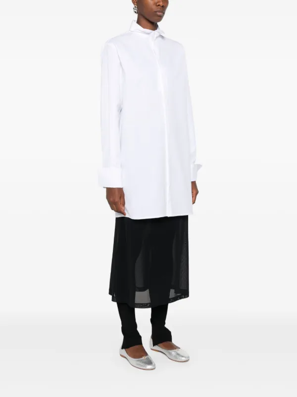 MM6 Maison Margiela Jacquard Shirt | White | FARFETCH